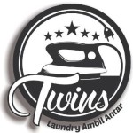 logo twins laundry panggilan malang