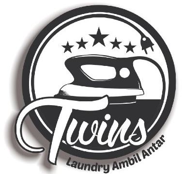 logo twins laundry panggilan malang
